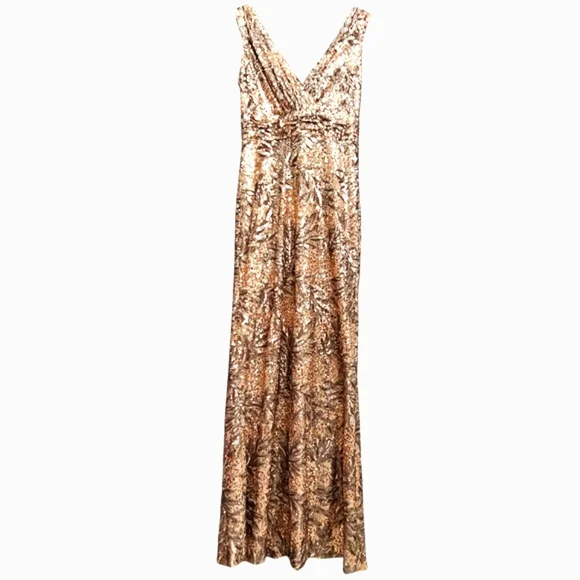 slim fit dress slacks Badgley Mischka SC2800 - Tea-Length Stretch Sequin &Amp; Fringe Sheath Dress main image 1